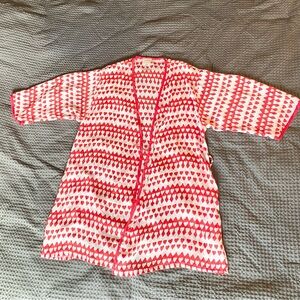 Kate Spade Red and White Heart Robe.
